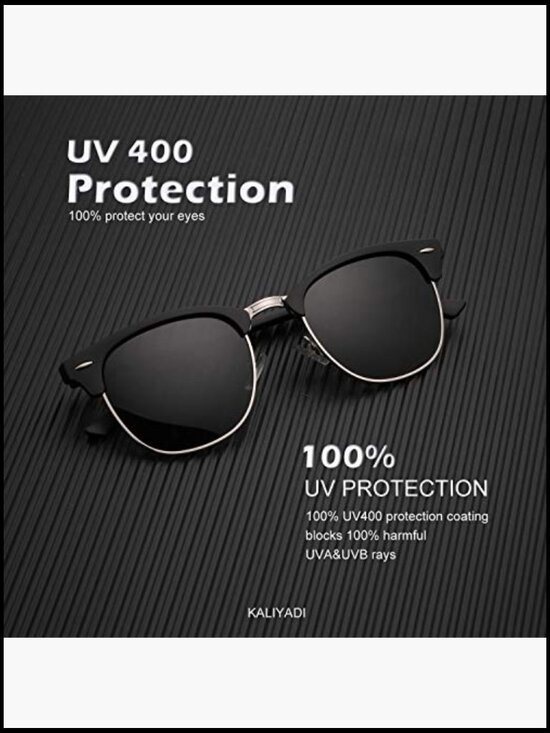 Men Women Polarized Sunglasses Semi-Rimless Retro Driving UV Blocking main image 5
